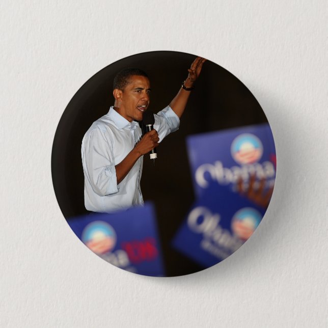 Barack Obama 2 Inch Round Button (Front)