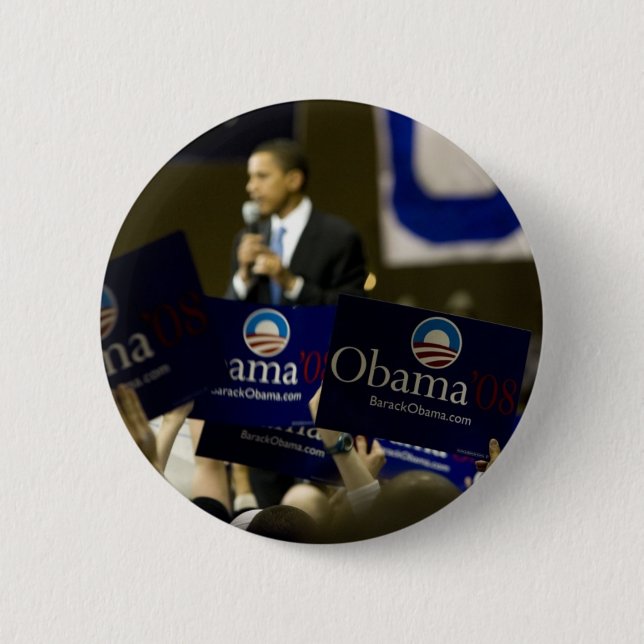 Barack Obama 2 Inch Round Button (Front)