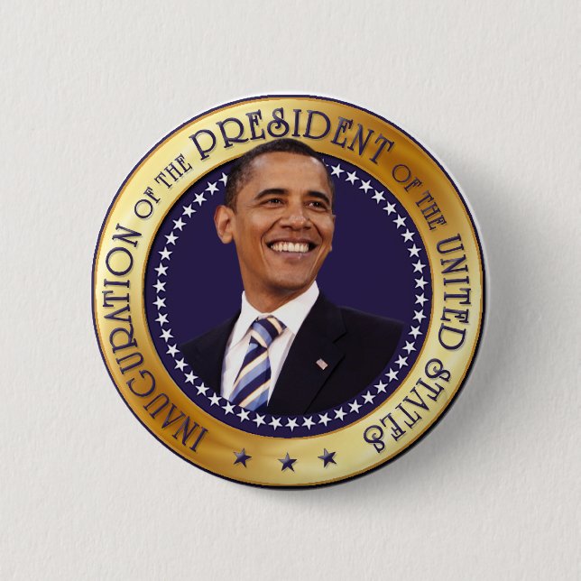 Barack Obama 2 Inch Round Button (Front)