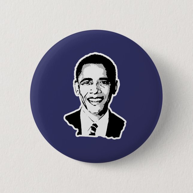 Barack Obama 2 Inch Round Button (Front)