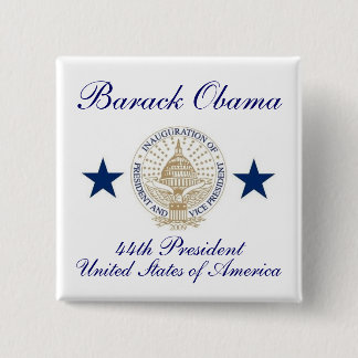 Barack Obama 2 Inch Square Button