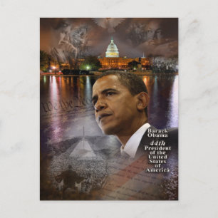 Barack Obama 44th President of the United States Postcard