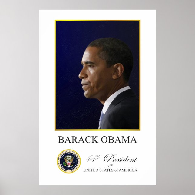 Barack Obama - 44th President Poster (Front)