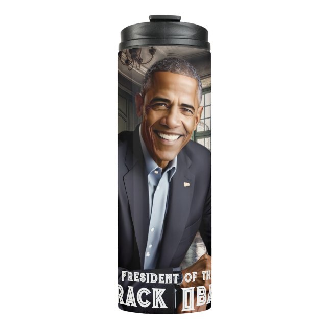  Barack Obama 44th President Thermal Tumbler (Front)