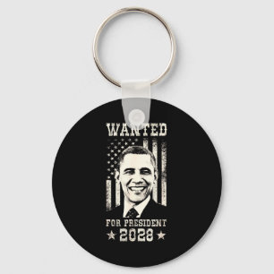 Barack Obama 44th President Wanted For 48th Presid Keychain