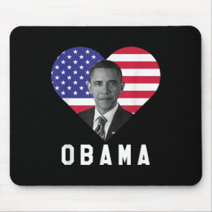 Barack Obama 44th Usa President I Love Obama  Mouse Pad