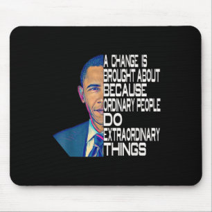 Barack Obama 44th Usa President Political Quotes  Mouse Pad
