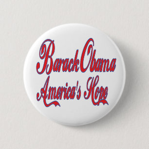 Barack Obama America's Hope 2 Inch Round Button