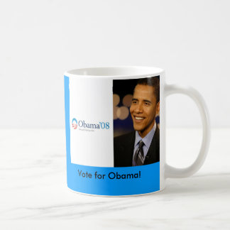 Barack Obama &apos;08 Desktop Wallpaper, Vote f... Coffee Mug