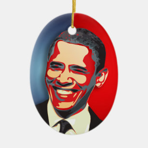 Barack Obama Ceramic Ornament