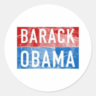 Barack Obama Classic Round Sticker