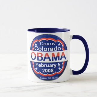 Barack Obama Colorado Caucus Mug Blue