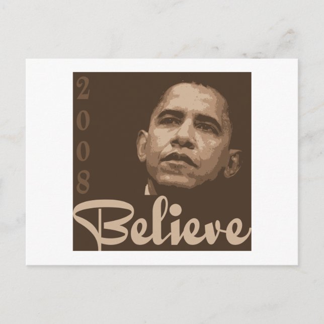Barack Obama croit à la carte postale (Devant)