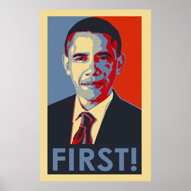 Barack Obama D'ABORD ! Affiche (Devant)