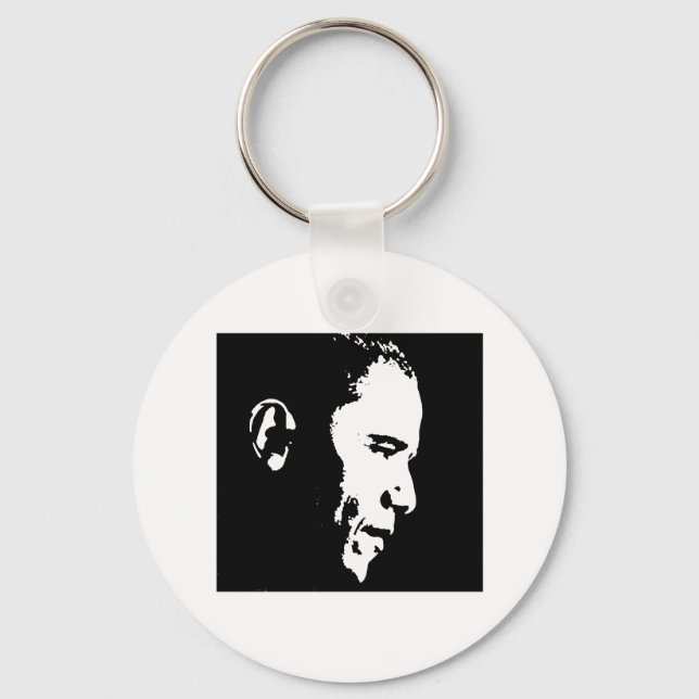 Barack Obama Face Keychain (Front)