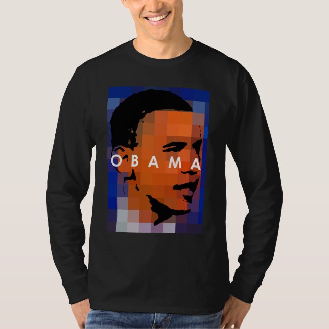 barack obama face T-Shirt (Front)