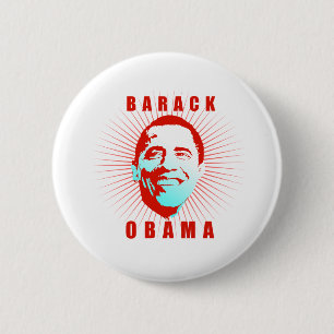 Barack Obama Face T-shirt 2 Inch Round Button
