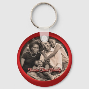 Barack Obama Family Keychain