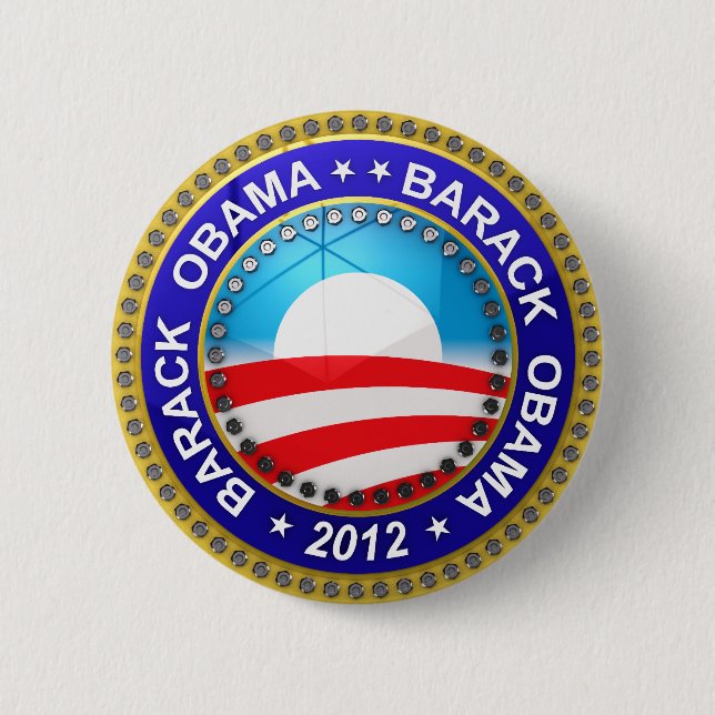 Barack Obama for president 2012 2 Inch Round Button (Front)