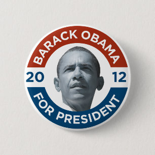 Barack Obama For President 2012 2 Inch Round Button