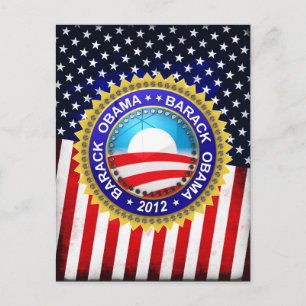 Barack Obama for president 2012 Postcard