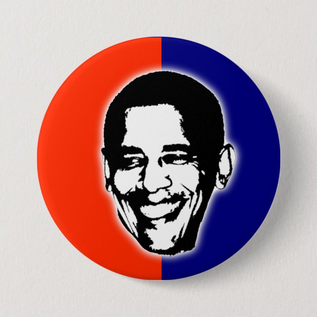 Barack Obama for President 3 Inch Round Button (Front)