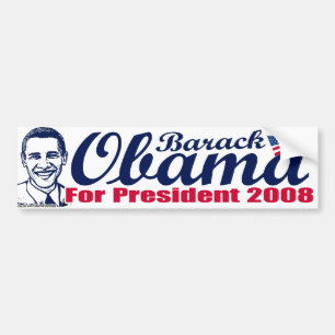 Barack Obama For President Bumper Sticker