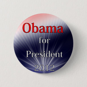 Barack Obama For President Dulled Explosion 2 Inch Round Button