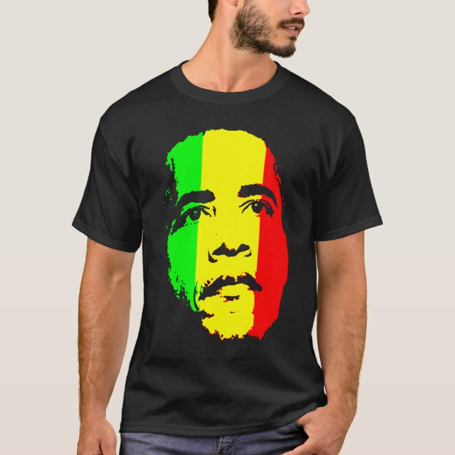 Barack Obama Green Gold and Red t shirt (Front)