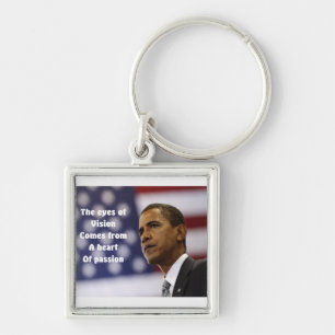Barack Obama heart of passion Keychain