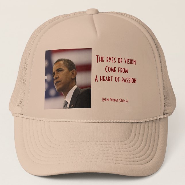 Barack Obama heart of passion Trucker Hat (Front)