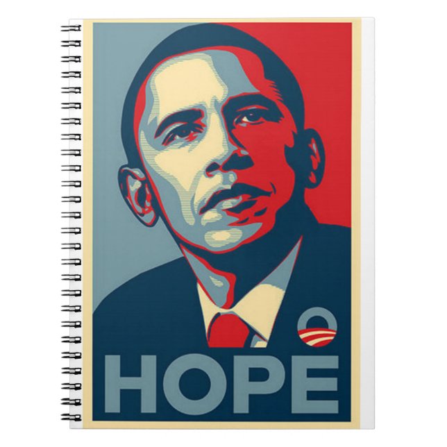 Barack Obama Hope Poster Notebook (Front)