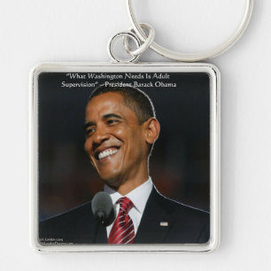 Barack Obama & Humour Quote Gifts & Cards Keychain