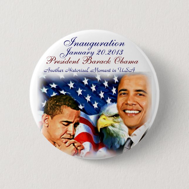 Barack Obama Inauguration2013_Button 2 Inch Round Button (Front)