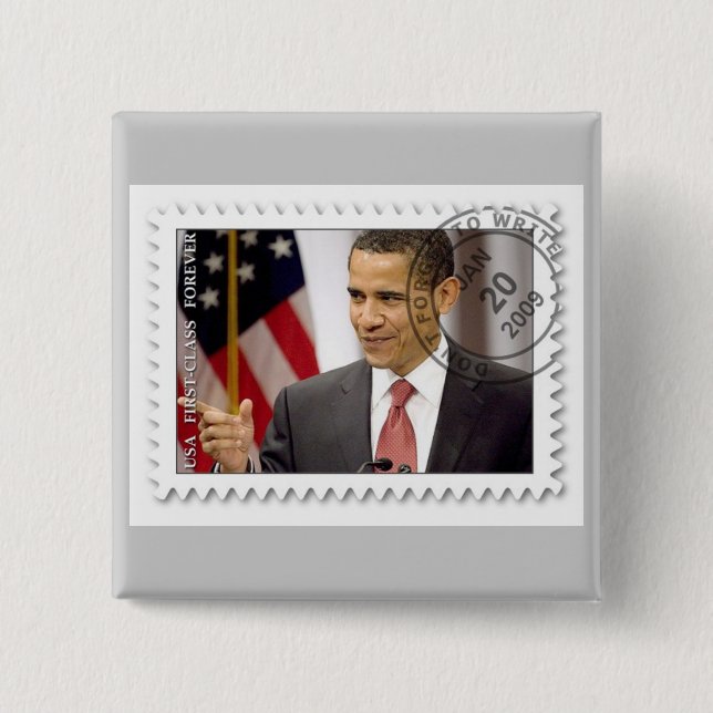 Barack Obama Inauguration 2009 2 Inch Square Button (Front)