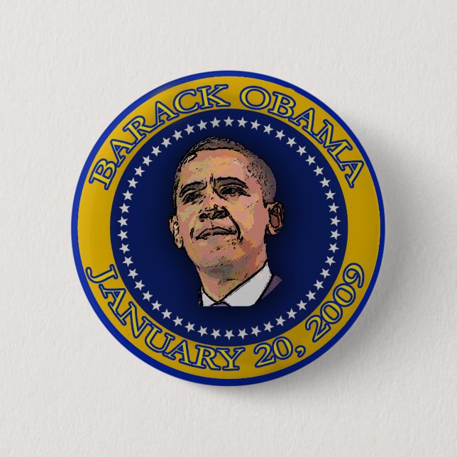 Barack Obama Inauguration Seal Souvenir 2 Inch Round Button (Front)