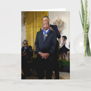 Barack Obama & John Lewis Card
