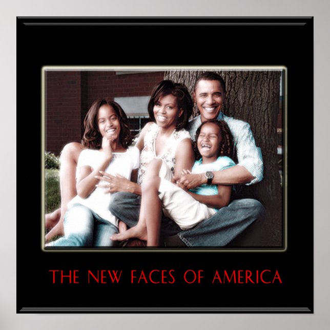 BARACK OBAMA : LE NOUVEAU PREMIER POSTER FAMILIAL (Devant)