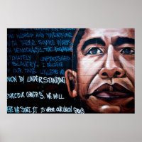 Barack Obama Mural & Speech, Brooklyn, New York