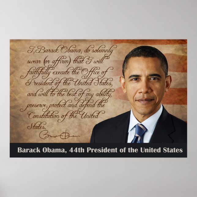 Barack Obama, Oath of Office Poster (Front)