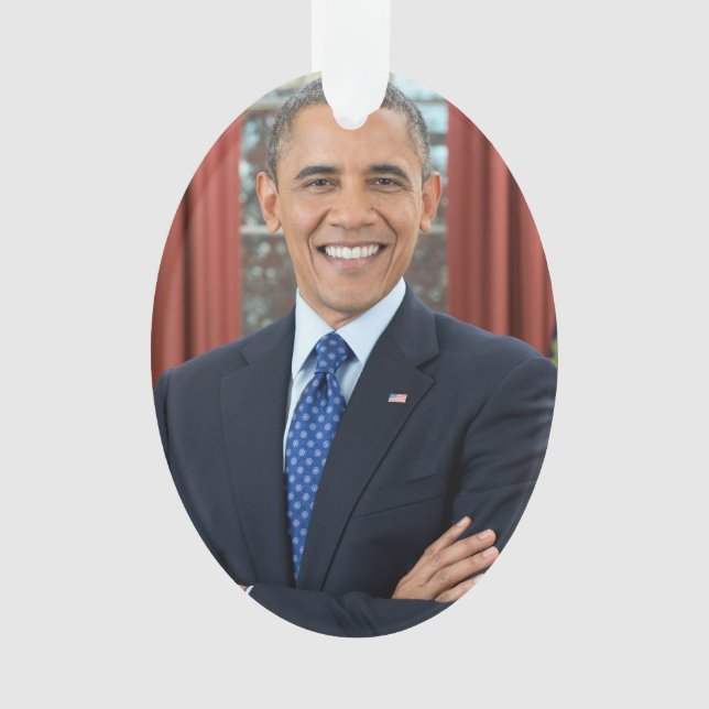 Barack Obama Ornament (Front)