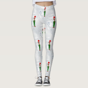 barack obama père Noël leggings