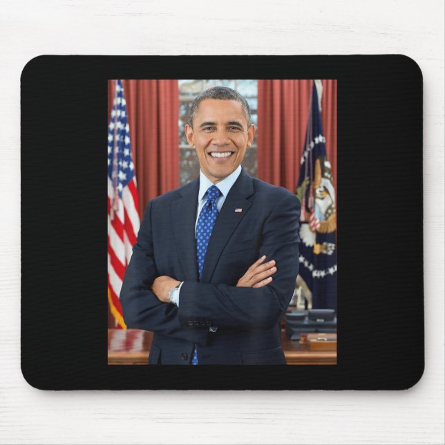 Barack Obama Photo 44th President Potus Patriotic  Mouse Pad (Front)