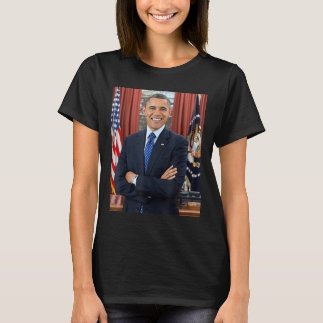 Barack Obama Photo 44th President Potus Patriotic  T-Shirt (Front)