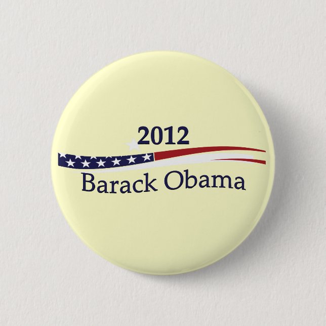 Barack Obama Pin/Button 2 Inch Round Button (Front)