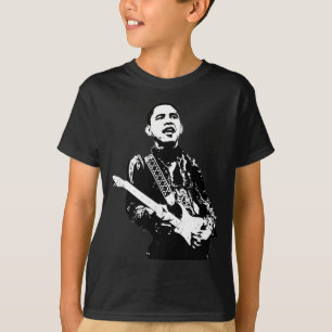 Barack Obama Playing Guitar 44th President Patriot T-Shirt