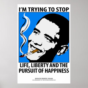 Barack Obama Politics Satire Poster
