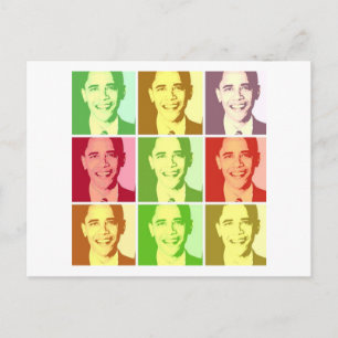 Barack Obama Pop Art Postcard