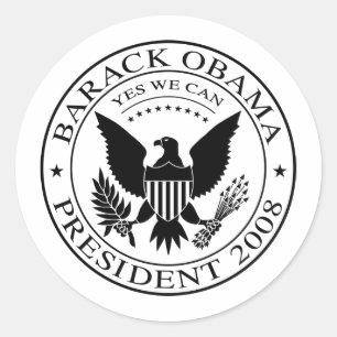 Barack Obama Presidential Seal 2008 Sticker