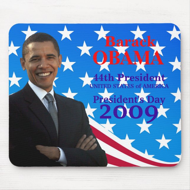 Barack Obama President's Day Mousepad (Front)